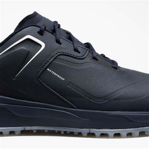 Waterdichte golfschoenen voor heren MW500 marineblauw.